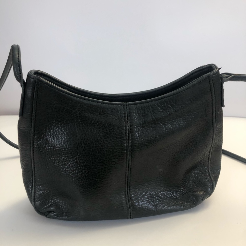Fossil black leather crossbody - Picture 2 of 7